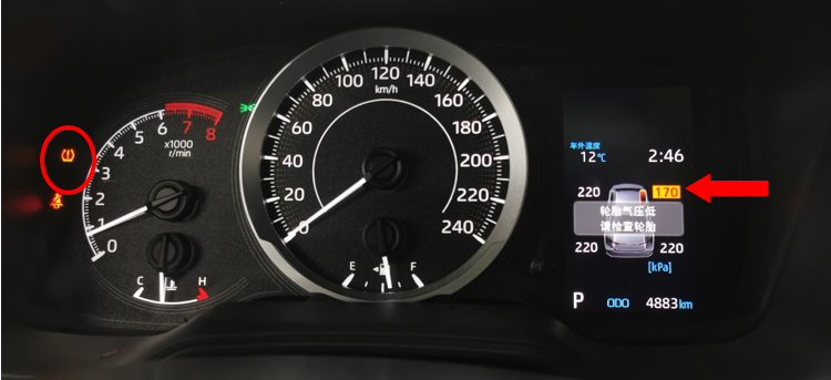 胎壓警告燈突然點(diǎn)亮，怎么辦？